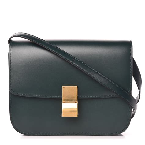 CELINE Box Calfskin Classic Box Medium Flap Bag Amazone 